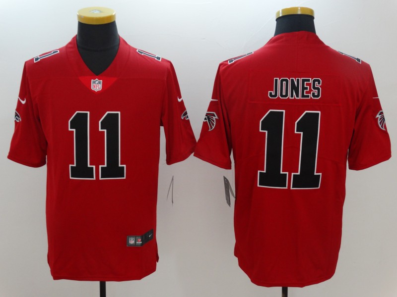 Men's Atlanta Falcons Julio Jones #11 Red Alternate Jersey